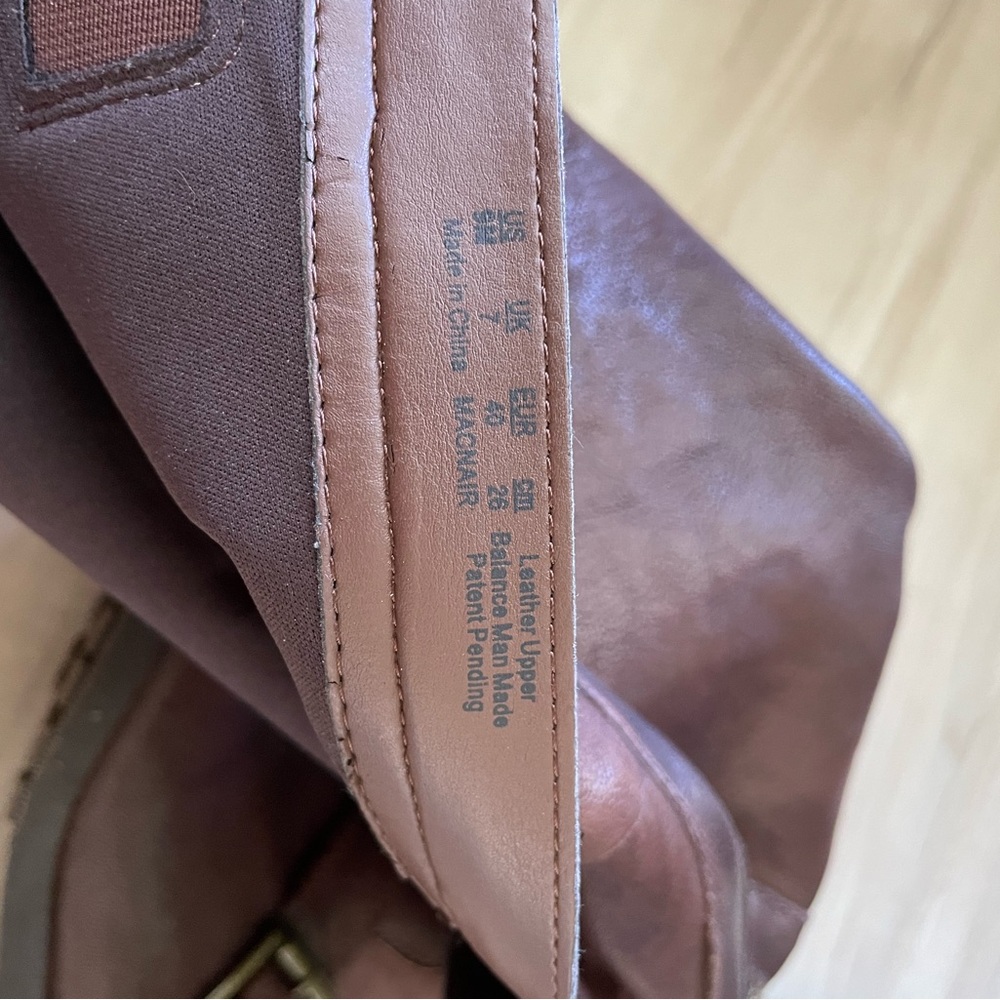 Naturalizer Women's Tall Brown Leather Riding Boots - Picture 2 of 7